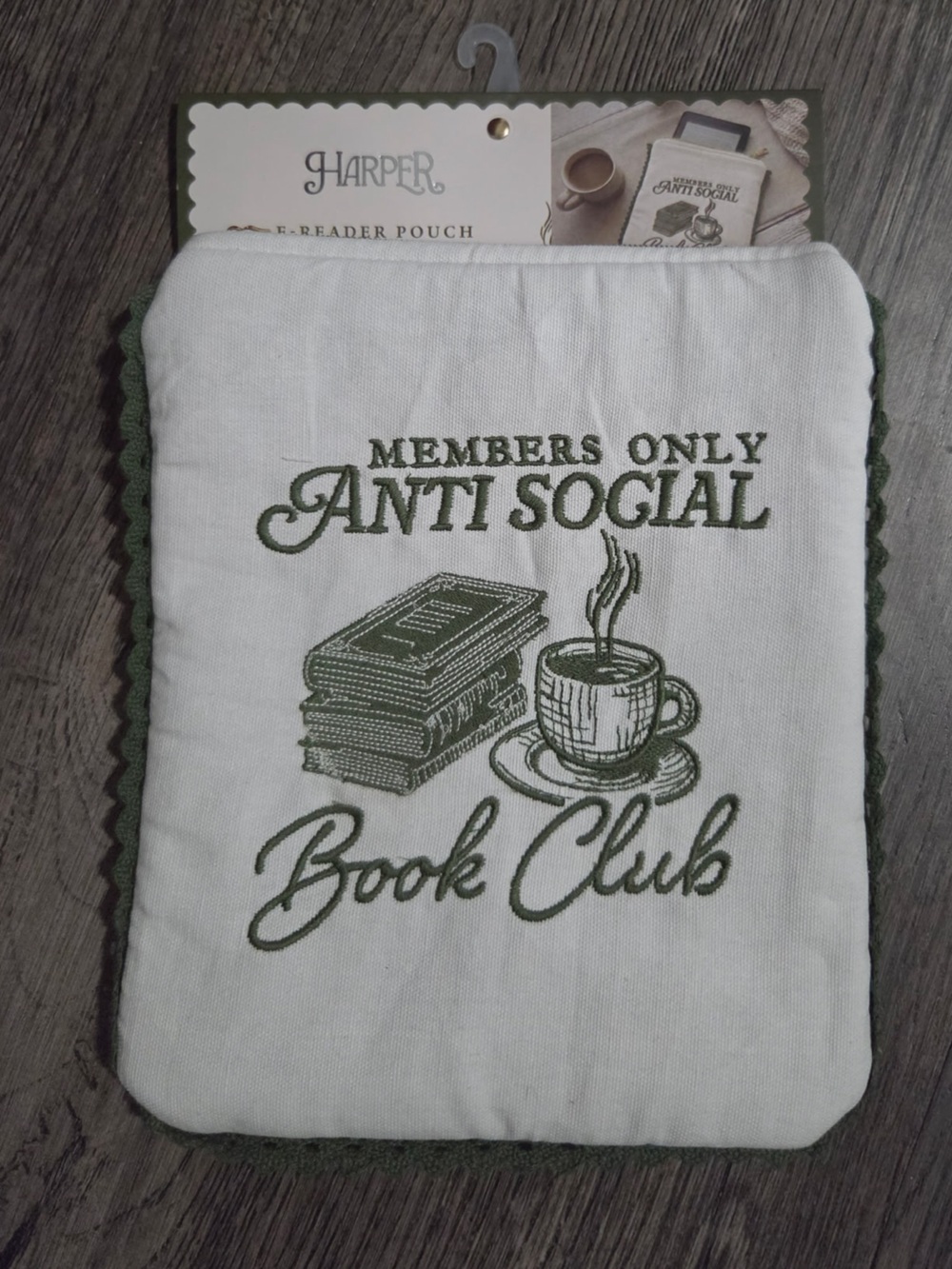Members Only Anti Social Book Club Book E Reader Pouch #bookclub #booktok